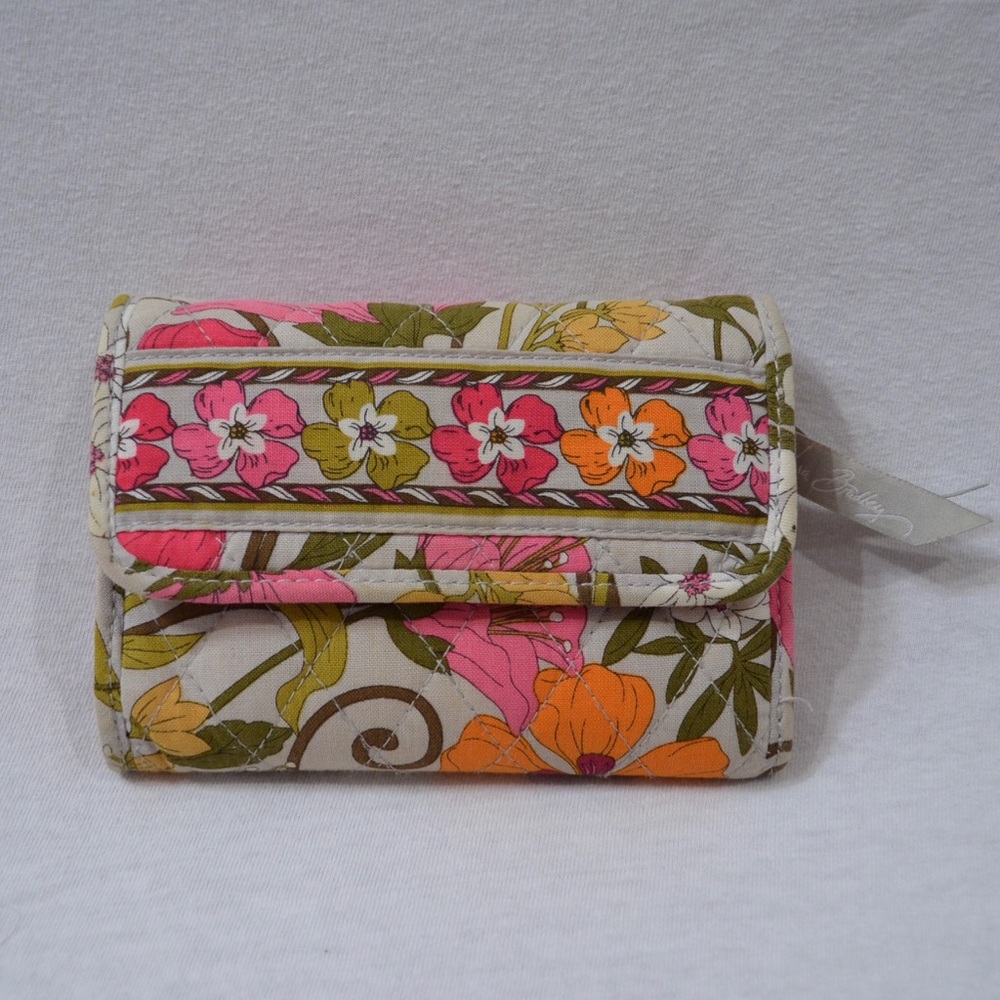 Vera Bradley Euro Wallet, Tea Garden